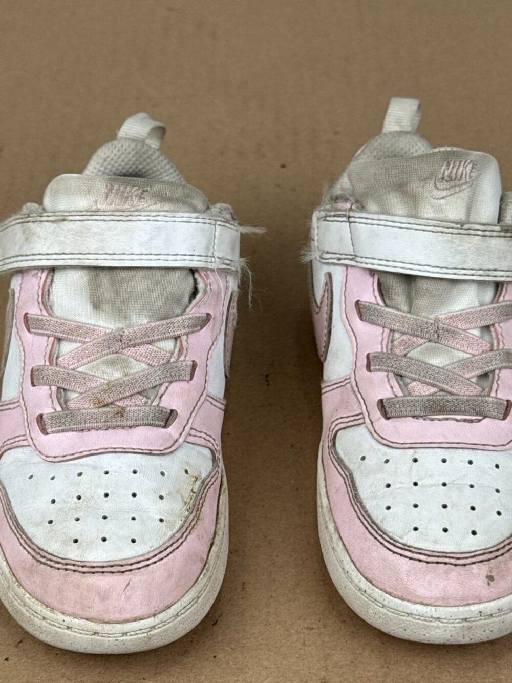 Nike Court Borough Low 2 Pink White Toddler Shoes DV5458-105 Size 10C